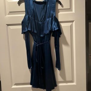 New : Mango navy cocktail dress. Size L.